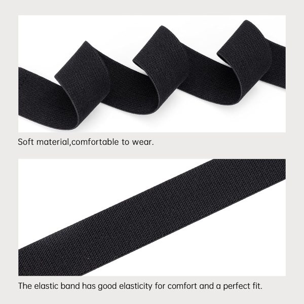 maikun 2 Pack Elastic Belts Women, Ladies Waist Belt for Dress with Fashion Gold Buckle for Jeans Dresses - Image 4