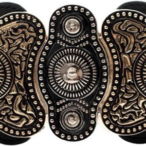 maikun Women's Wide Stretch Elastic Waist Cinch Belt Fashion Vintage Metal Buckle Dress Belt