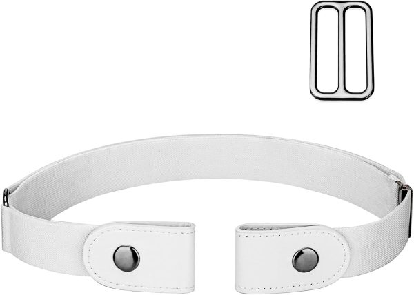 maikun No Buckle Women Men Stretch Belt, Invisible Elastic Belt for Jeans Pants Dresses - Image 23