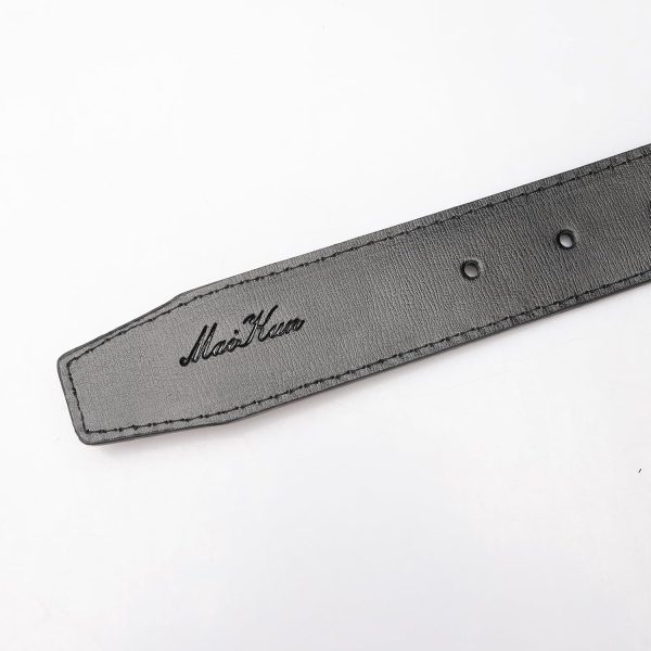 maikun Mens Reversible Leather Belt, Black Casual Belts for Men, One Reverse for 2 Sides - Image 19