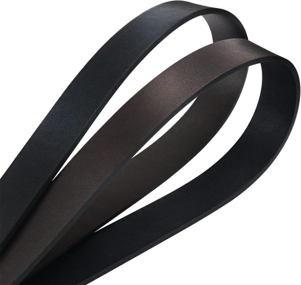 maikun Mens Dress Leather Belt, 1.3'' Width Casual Black Belt for Men - Image 4